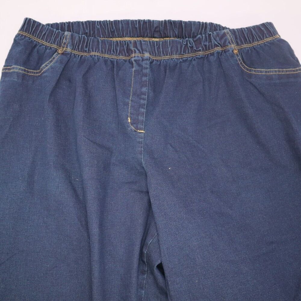 Denim Jeans. 26WP 2 back pockets faux front pockets 28" inseam Women Within